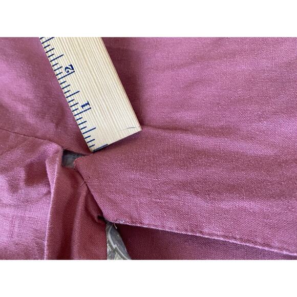 Lauren Ralph Lauren Classic-Fit Linen Blazer Coat Pink Two-Button Lined 40R - Picture 7 of 12